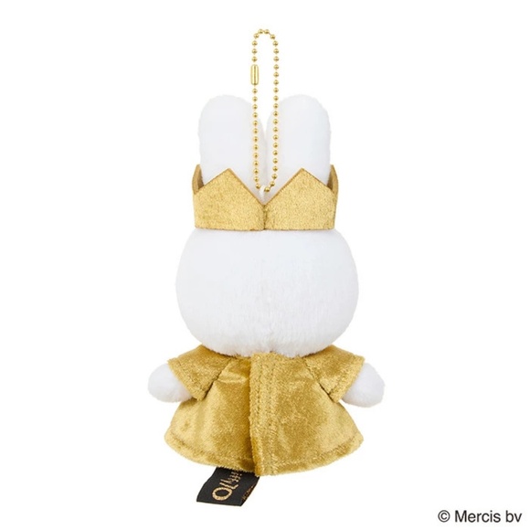Miffy 70 Anniversary Gold Plush Keychain 6.6" Tall Japan - NEW - Picture 5 of 6
